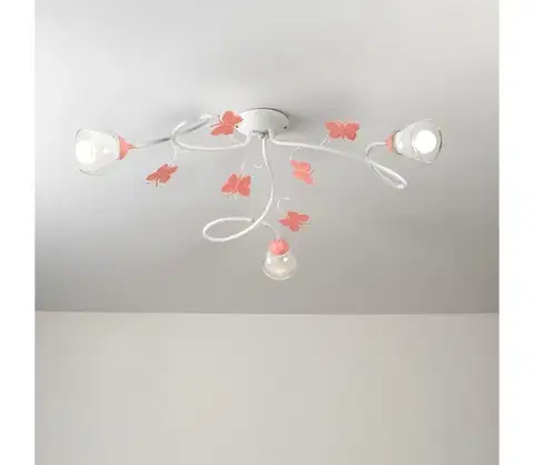 Svietidlá ONLI - Detský prisadený luster BUTTERFLY 3xE14/6W/230V 4924/PL3