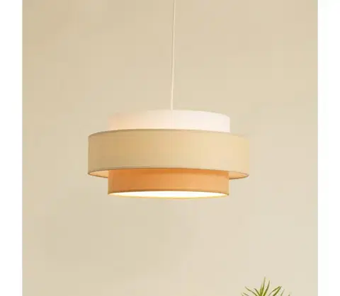 Svietidlá BRILAGI - Luster na lanku RESNA 1xE27/60W/230V priemer 40 cm krémová/béžová H0393