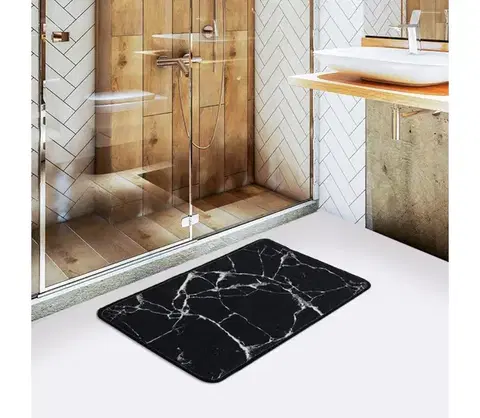 Svietidlá  Kúpeľňová predložka MARBLE 40x60 cm čierna 359CHL1740