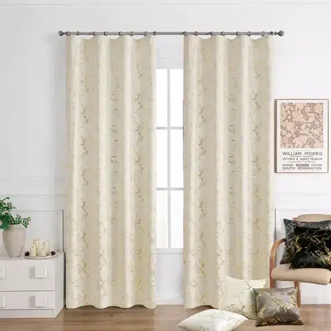 Závesy do spálne Záves na páske KLOE VET427/2/210GSM 140x250 cm  krémový