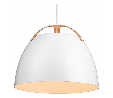Svietidlá Halo Design 734870 - Luster na lane OSLO 1xE27/40W/230V pr. 40 cm biela/dub 734870