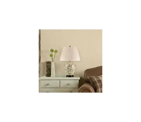 Lampy Elstead - Stolná lampa LEAVES 1xE27/60W/230V LEAVES-BR-GL-TL