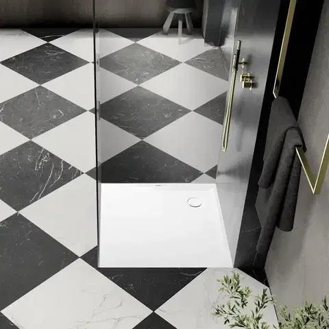 Vane Sprchová vanička čtvercová Kaldewei Superplan 90x90 cm smaltovaná ocel alpská bílá 384800010001 384800010001