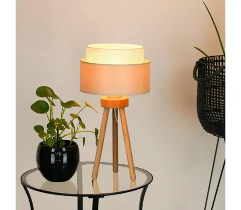 Lampy BRILAGI - Stolná lampa ARIZONA BOHO 1xE27/15W/230V béžová 608367