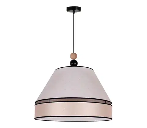 Svietidlá  - Luster na lanku AVIGNON 1xE27/15W/230V pr. 60 cm béžová 602129