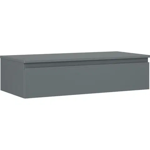 Kúpeľňový nábytok MEXEN/S - Orio kúpeľňová skrinka pod umývadlo 100 cm s doskou, 1 šuplík, grafit mat 91A10-10023-1-BFC66