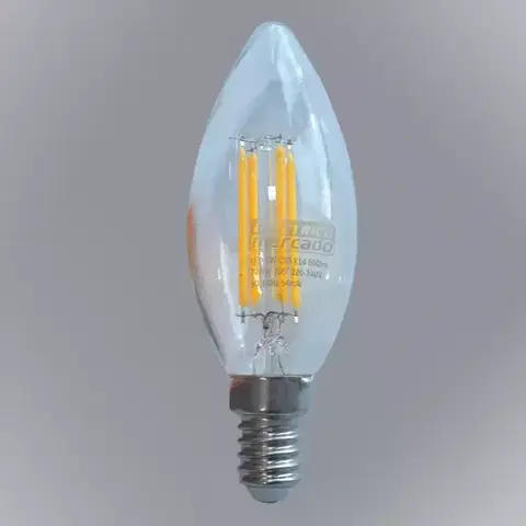 Dekoračné žiarovky ŽIAROVKA FL C35 5W / 600LM E14 230V 2700K ČISTÁ