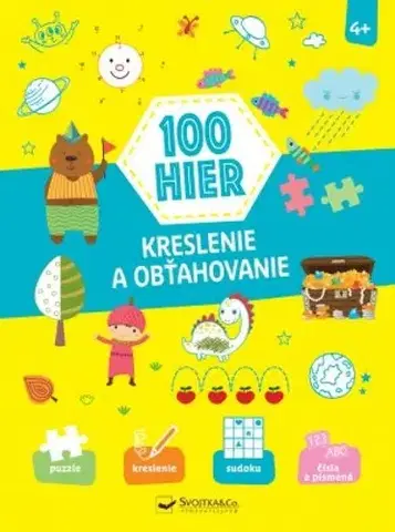Príprava do školy, pracovné zošity 100 hier, Kreslenie a obťahovanie 4+