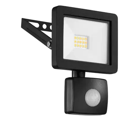Svietidlá Eglo 64878 - LED Reflektor so senzorom FILETTI LED/10W/230V 4000K IP44 čierna 64878