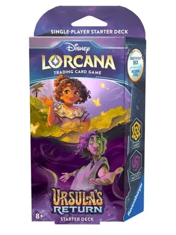 Rodinné hry Ravensburger Disney Lorcana: Ursula's Return- Starter Deck Amber & Amethyst (TCG Disney Lorcana Set 4)