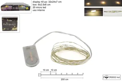 Vianočné osvetlenie MAKRO - Reťaz vianočná LED