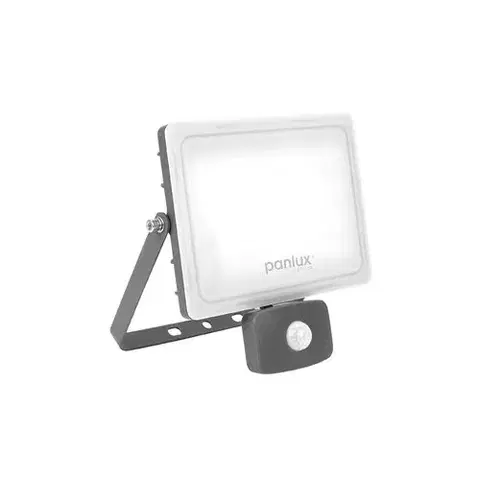 Záhradné lampy Panlux PN32300016 Reflektorové svietidlo so senzorom Vana profi S sivá, 50 W