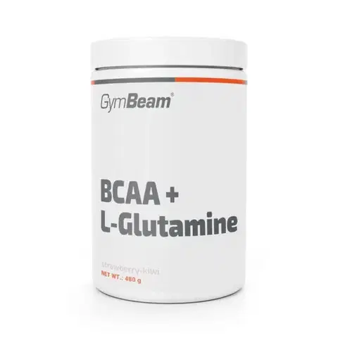 BCAA GymBeam BCAA + L-Glutamín jahoda kiwi