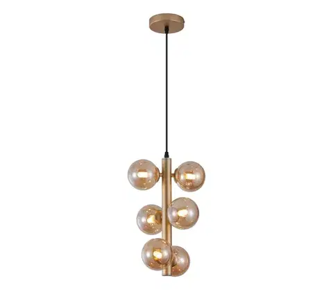 Svietidlá Wofi 6014-601W - LED Luster na lanku VILLA 6xG9/3W/230V zlatá 6014-601W