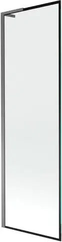 Sprchové dvere MEXEN/S - Next L vaňová zástena FIX 60 x 150, čierna vzor, grafit metal 895-060-000-03-70-95