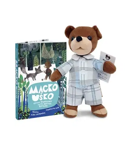 Rozprávky Set Kniha a Plyšový medvedík Macko Uško 30 cm - Czeslaw Janczarski