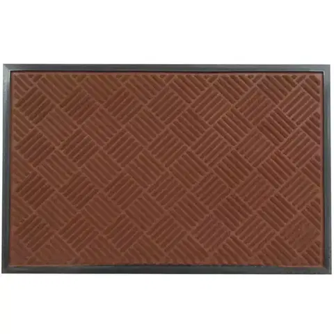 Koberce Rohožka reliéfna hnedá premium 60x90 Cmrb60900