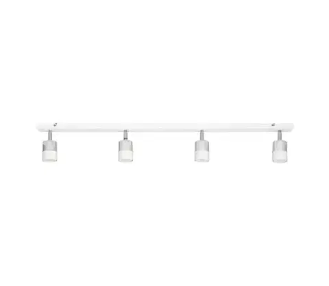 Svietidlá  LED Bodové svietidlo TUBSSON 4xGU10/4,8W/230V biela/lesklý chróm R-L 1166/4 WT+CH