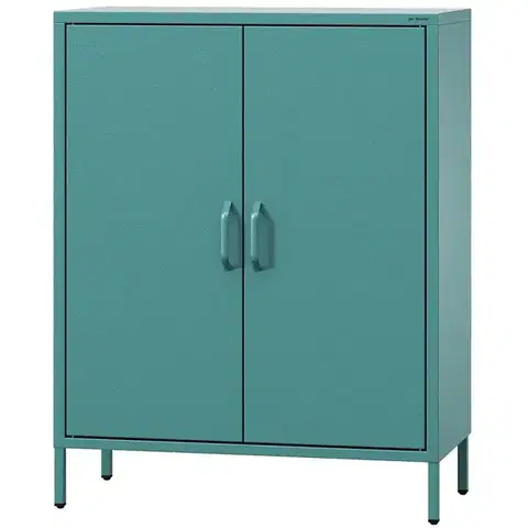 Komody do spálne Komoda Kovová Vito Modern Sea Green