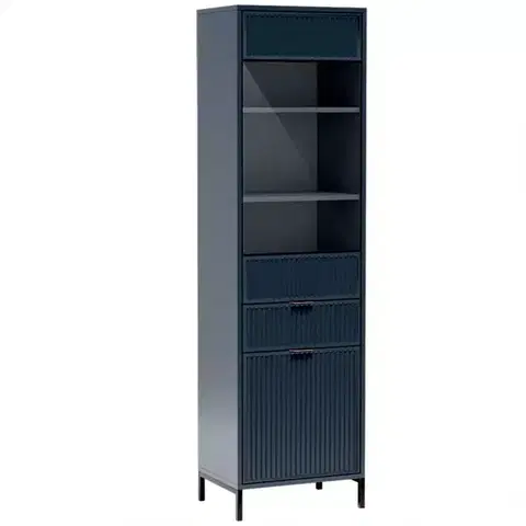 Vitríny a regály do obývačky Vitrína Link A Styles LS5 indigo