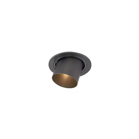 Zapustené svietidlá Moderné zabudované bodové svetlo tmavosivé GU10 50 mm okrúhle výkyvné - Installa