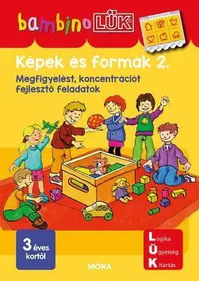 Príprava do školy, pracovné zošity Képek és formák 2. - Megfigyelést, koncentrációt fejlesztő feladatok - Bambino Lük