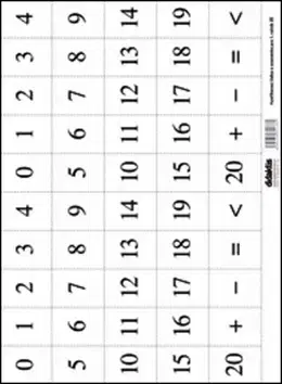 Matematika Vystřihovací číslice a znaménka pro 1. ročník ZŠ