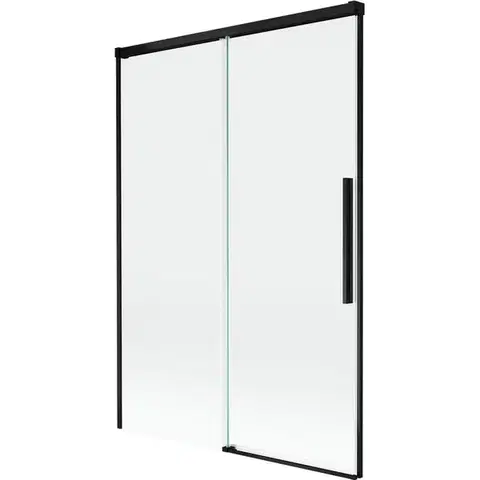Sprchové dvere MEXEN/S - Rox vaňová zástena 2-krídlová posuvná 120 x 150, transparent, čierna 8C9-120-001-70-00