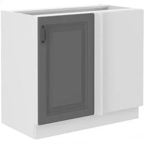 Kuchynské skrinky stojace Kuchynská skrinka Stilo dustgrey/biely 105 nd 1f bb