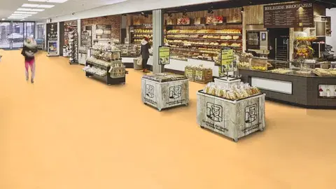 Marmoleum marbled fresco FORBO Marmoleum marbled fresco Natural corn 3846 Tl. 2,5 mm