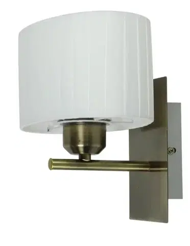 Nástenné svetlá Nástenná lampa Berg patina/biela
