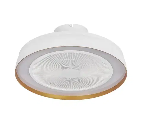 Ventilátory Osram - Stmievateľné LED stropné svietidlo s látorom CEILING FAN LED/49W/230V biela/zlatá + diaľkové ovládanie 4099854497971