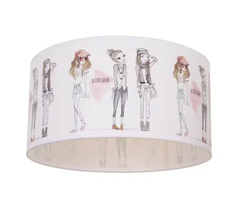 Svietidlá  Detské stropné svietidlo GIRLS VIBES 1xE27/60W/230V pr. 40 cm pre dievčatá H0991