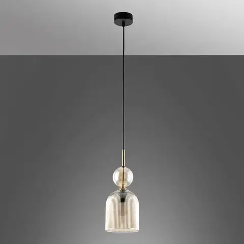 Lampy do obývačky Luster SOPHIA COGNAC 11039 AMBER LW1