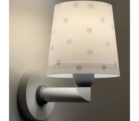 Svietidlá Dalber 82219B - Detské nástenné svietidlo STAR LIGHT 1xE27/60W/230V biela 82219B