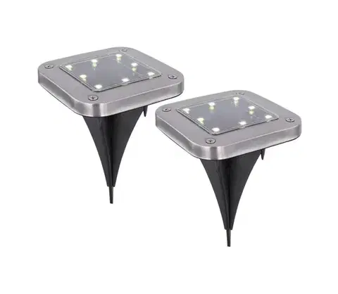 LED osvetlenie Globo 33414Q-2 - SADA 2x LED Solárne svietidlo SOLAR LED/0,8W/1,2V IP44 33414Q-2