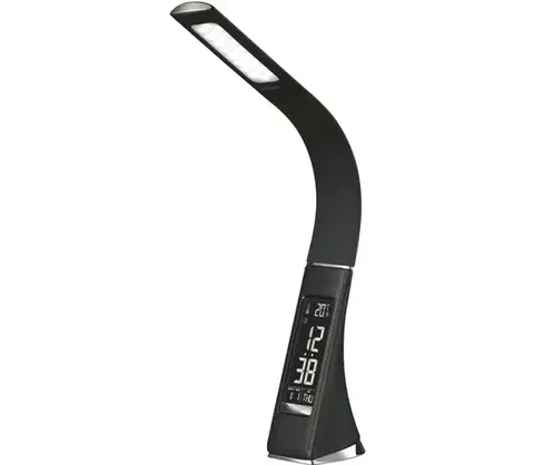 Lampy  LED stmievateľná stolová lampa s displejom LED/7W/5V čierna PDLU3B