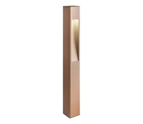 Záhradné lampy Redo 90673 - Vonkajšia lampa SOLO 1xGU10/35W/230V 70 cm IP65 hnedá 90673