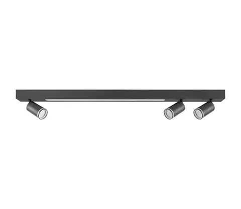 Svietidlá  LED Stropné svietidlo PARIS LED/24W/230V + 3xGU10/10W čierna 327390