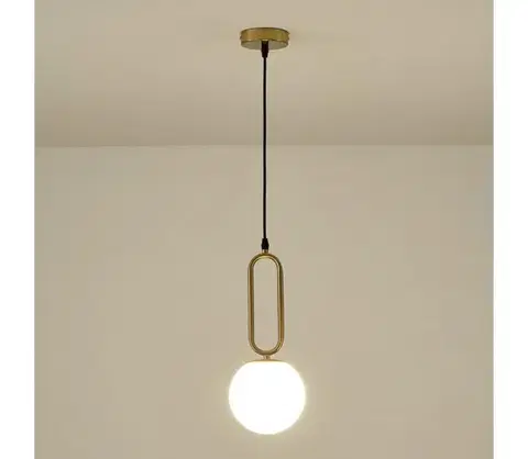 Svietidlá Eurolamp Luster na lanku 1xE27/40W/230V mosadz 144-28516