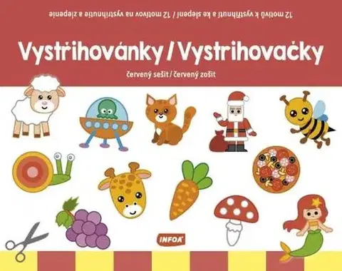 Nalepovačky, vystrihovačky, skladačky Vystřihovánky - červený sešit (CZ/SK vydanie)