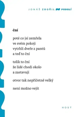 Poézia Podolí - Zbořil Jonáš