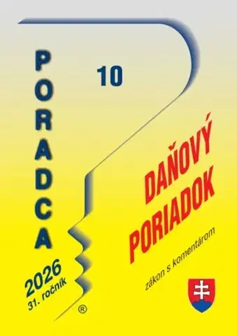 Dane, účtovníctvo Poradca 10/2026 - Daňový poriadok s komentárom