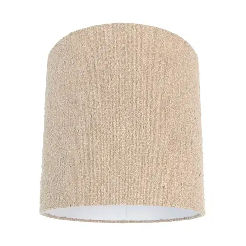 Tienidlo na lampu Látkové tienidlo béžové s buklé látkou 40/40 cm
