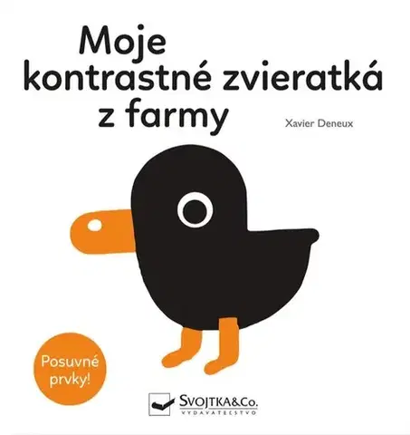 Leporelá, krabičky, puzzle knihy Moje kontrastné zvieratká z farmy - Xavier Deneux