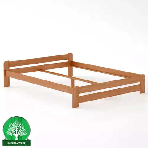 Drevené postele Posteľ borovica LK099–160x200 jelša