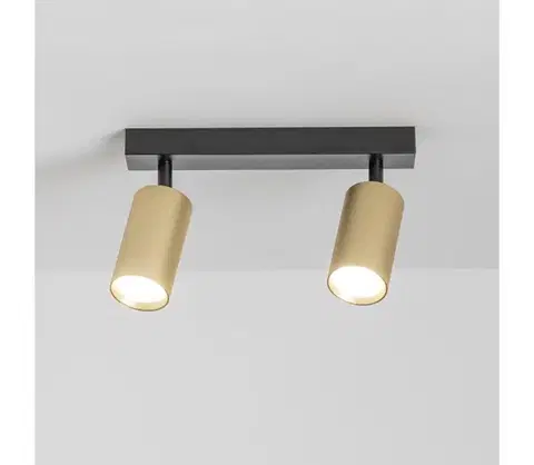 Svietidlá Brilagi - Bodové svietidlo SELE GOLDEN 2xGU10/30W/230V čierna/zlatá WO-C3-OEM