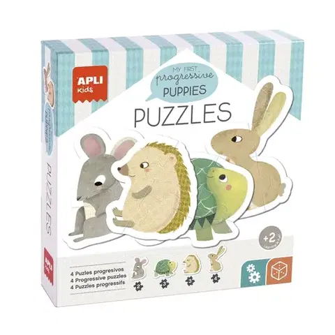 Do 49 dielikov APLI APLI Moje prvé puzzle Domáci Maznáčikovia 12 dielikov