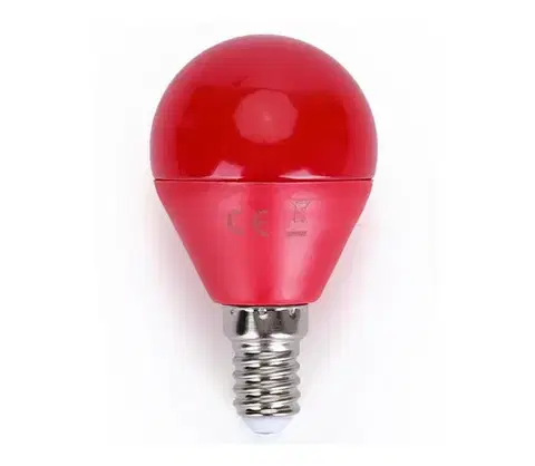LED osvetlenie  B.V. LED Žiarovka G45 E14/4W/230V červená -  100003OFV