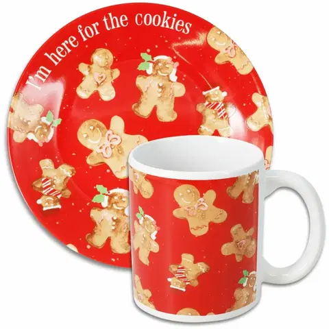 Taniere Detská súprava hrnčeka a taniera Cookies